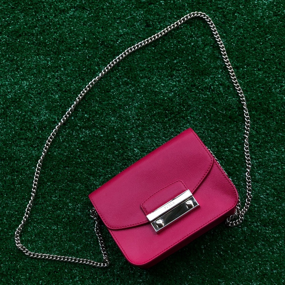 Pink Furla mini bag